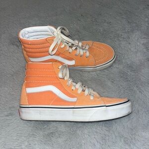 VANS CLASSIC ORANGE SK8-HI SHOE size 7 orange